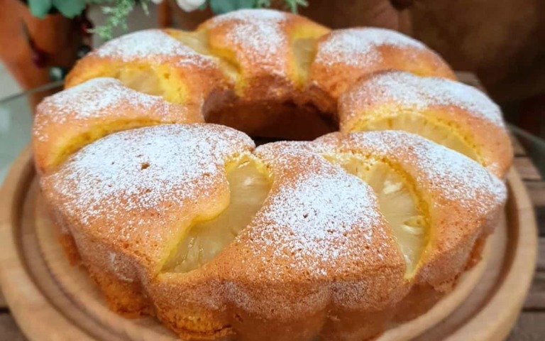 طرز تهیه کیک آناناس با کمپوت آناناس سولی فود